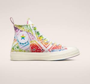 Converse Chuck 70 Pride High Tops Shoes White / Red | CV-619KSA