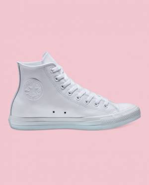 Converse Chuck Taylor All Star Leather High Tops Shoes White | CV-310MTK