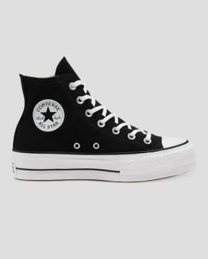 Converse Chuck Taylor All Star Lift Canvas High Tops Shoes Black | CV-103OFS