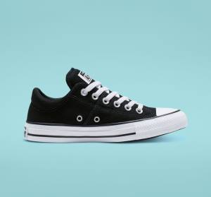 Converse Chuck Taylor All Star Madison Low Tops Shoes Black / White | CV-698JQR