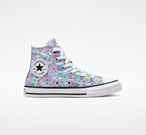 Converse Chuck Taylor All Star Rainbow Castles High Tops Shoes Blue / Pink | CV-584IYN