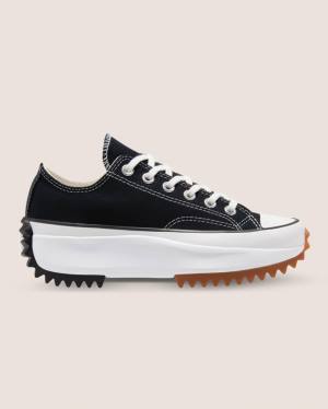 Converse Run Star Hike Canvas Low Tops Shoes Black | CV-637YIA