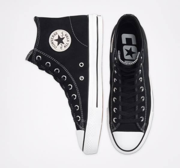 Converse CONS Chuck Taylor All Star Pro Suede Skate Shoes Black / White | CV-765UVC