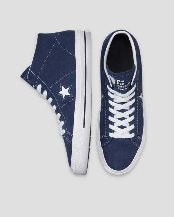 Converse CONS One Star Pro Ben Raemers Foundation High Tops Shoes Blue | CV-402YAQ