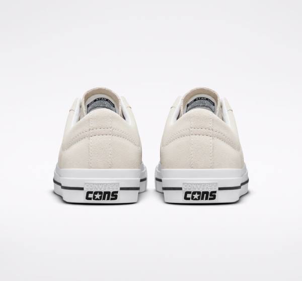 Converse CONS One Star Pro Suede Skate Shoes White / Black | CV-256GIV