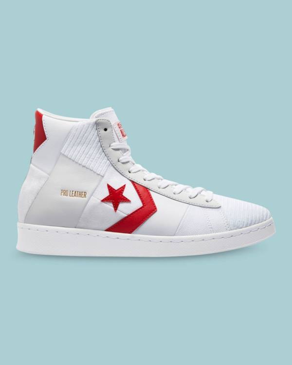 Converse Chase The Drip Pro Leather High Tops Shoes White | CV-856ZPD