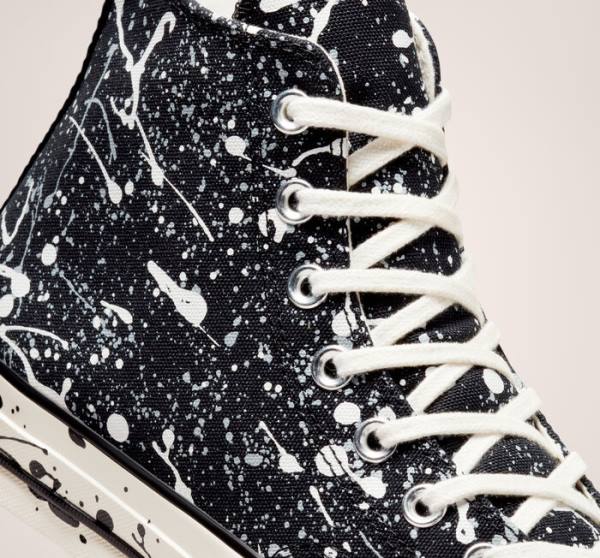 Converse Chuck 70 Archive Paint Splatter High Tops Shoes Black / Grey | CV-613TCX