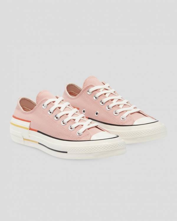 Converse Chuck 70 Colour Block Low Tops Shoes Pink | CV-128DFK