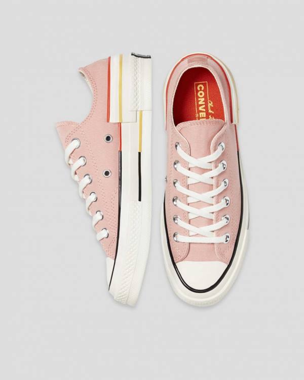 Converse Chuck 70 Colour Block Low Tops Shoes Pink | CV-128DFK