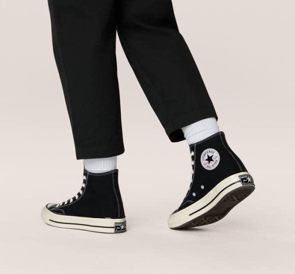 Converse Chuck 70 High Tops Shoes Black | CV-042MUI