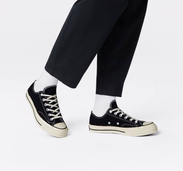 Converse Chuck 70 Low Tops Shoes Black | CV-957XCQ