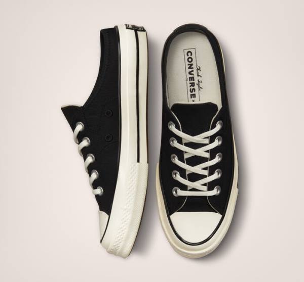 Converse Chuck 70 Mule Low Tops Shoes Black | CV-865IEQ