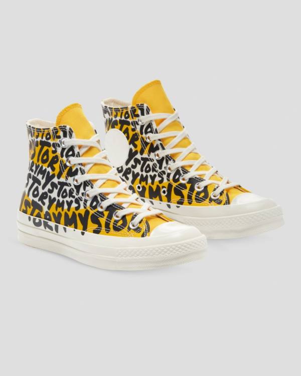 Converse Chuck 70 My Story High Tops Shoes Yellow | CV-527IHQ