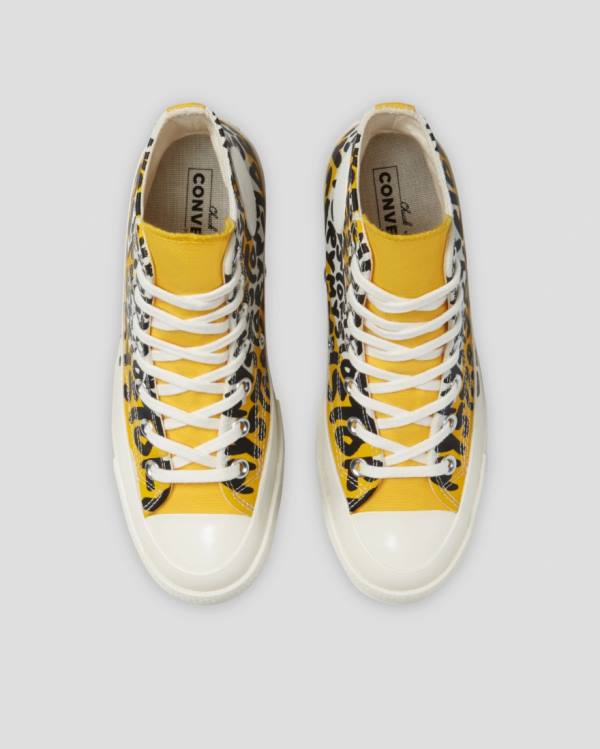 Converse Chuck 70 My Story High Tops Shoes Black Yellow | CV-530YMU