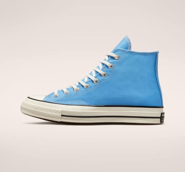 Converse Chuck 70 Pastel Polyester High Tops Shoes Blue / Black | CV-876PLW