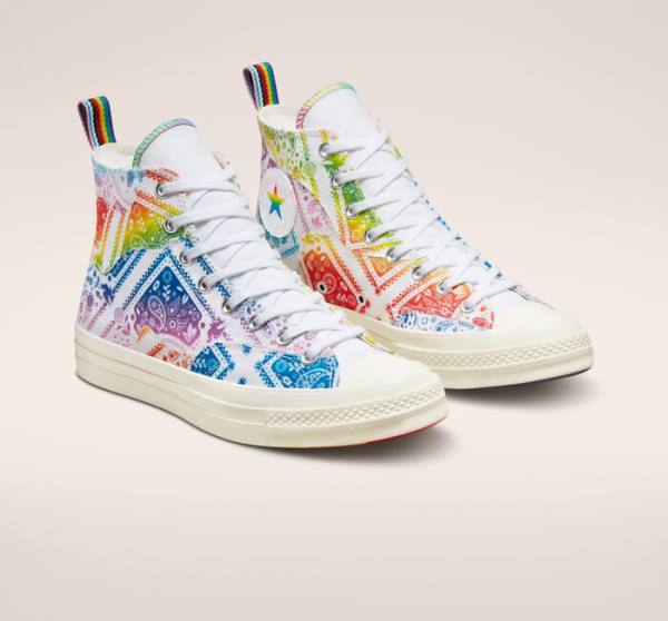 Converse Chuck 70 Pride High Tops Shoes White / Red | CV-904TOV