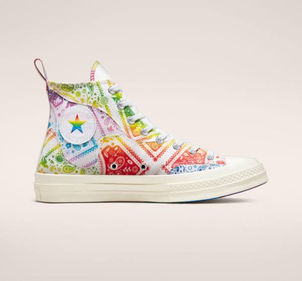 Converse Chuck 70 Pride High Tops Shoes White / Red | CV-904TOV