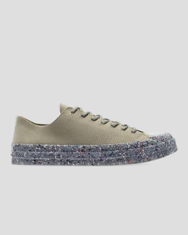 Converse Chuck 70 Renew Knit Low Tops Shoes Green | CV-348HMO