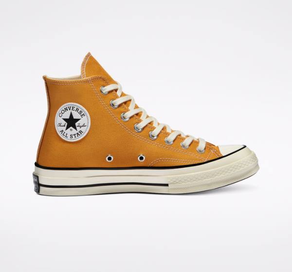 Converse Chuck 70 Sunflower Yellow High Tops Shoes Black | CV-682WCO