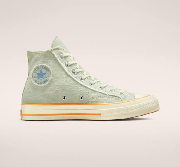 Converse Chuck 70 Washed Denim High Tops Shoes Light Blue / Indigo | CV-843PMH