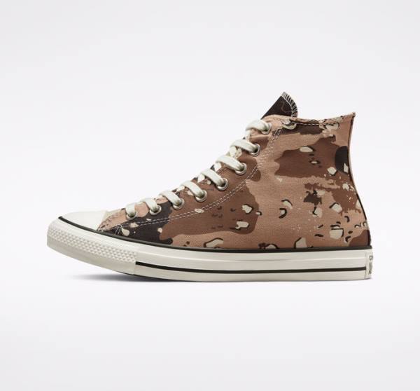 Converse Chuck Taylor All Star Archive Camo High Tops Shoes Brown / Black | CV-698HFV