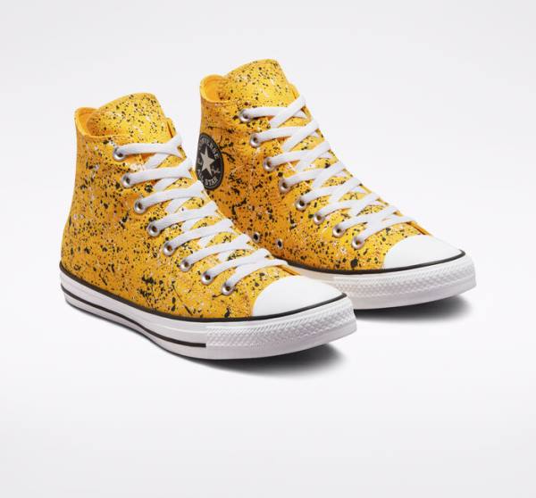 Converse Chuck Taylor All Star Archive Paint Splatter High Tops Shoes White | CV-460AYW