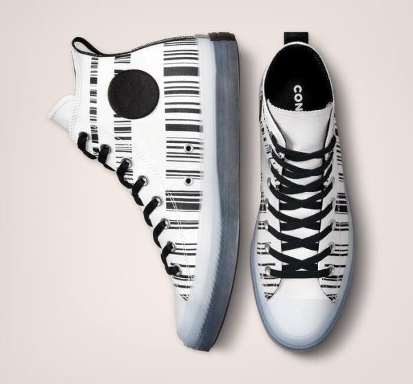 Converse Chuck Taylor All Star CX Translucent Barcode High Tops Shoes White / Black | CV-217TXV