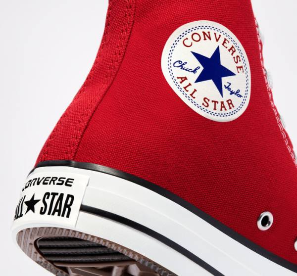 Converse Chuck Taylor All Star Classic High Tops Shoes Red | CV-980VJA