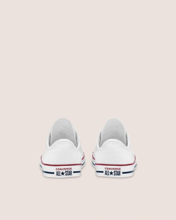 Converse Chuck Taylor All Star Dainty Basic Canvas Low Tops Shoes White | CV-418QLU