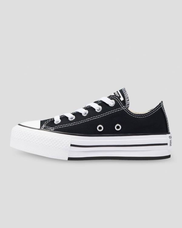 Converse Chuck Taylor All Star EVA Platform Low Tops Shoes Black | CV-510NYO