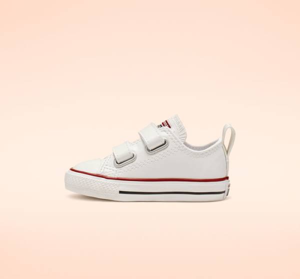 Converse Chuck Taylor All Star Easy-On Leather Low Tops Shoes White | CV-480JGH