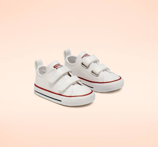 Converse Chuck Taylor All Star Easy-On Leather Low Tops Shoes White | CV-480JGH