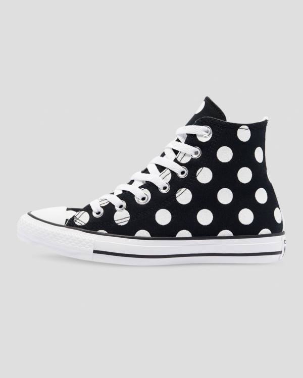 Converse Chuck Taylor All Star Glitter Shine High Tops Shoes Black | CV-964ISZ