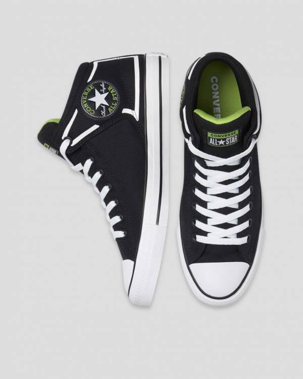 Converse Chuck Taylor All Star High Street Dramatic Nights High Tops Shoes Black | CV-341JOT