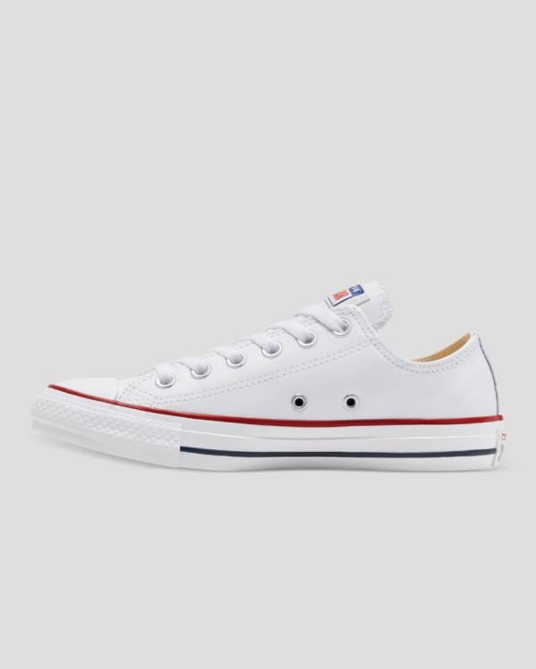 Converse Chuck Taylor All Star Leather Low Tops Shoes White | CV-325FLN