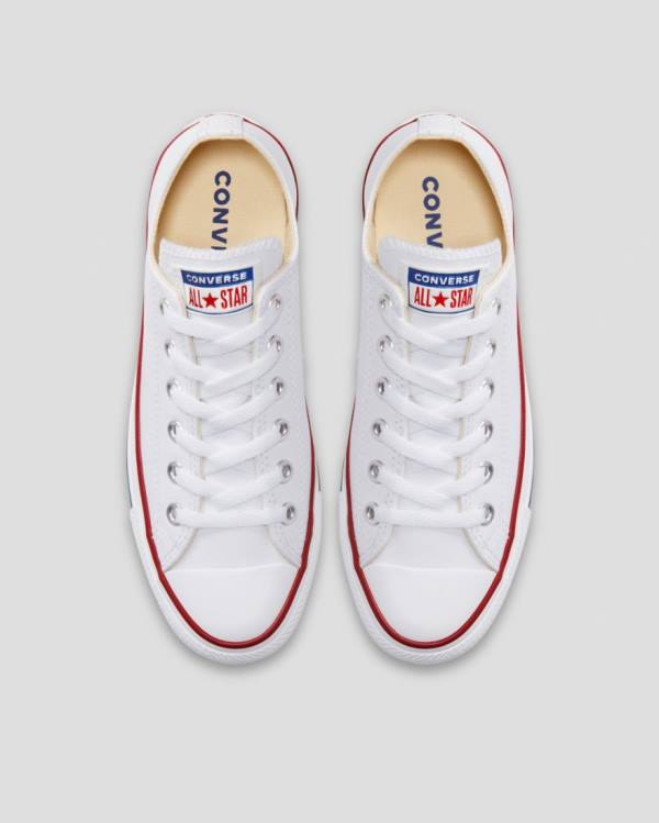 Converse Chuck Taylor All Star Leather Low Tops Shoes White | CV-325FLN