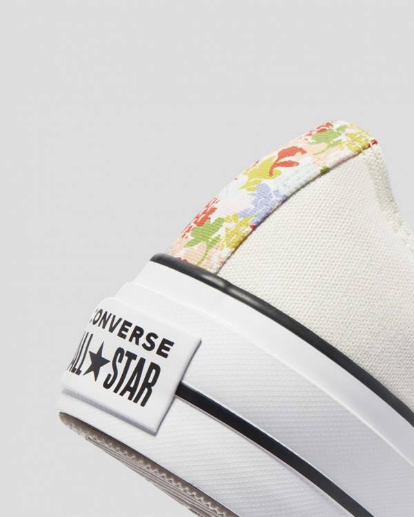 Converse Chuck Taylor All Star Lift Garden Party Low Tops Shoes Beige | CV-451QOW