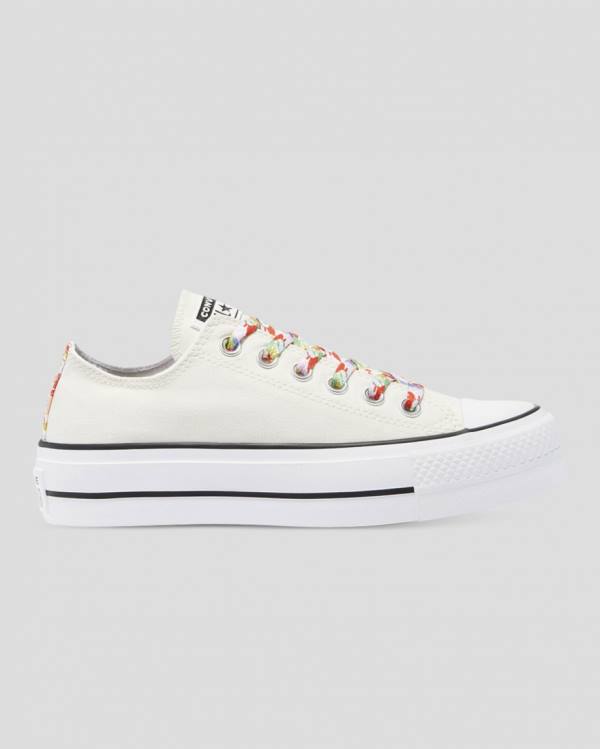 Converse Chuck Taylor All Star Lift Garden Party Low Tops Shoes Beige | CV-451QOW