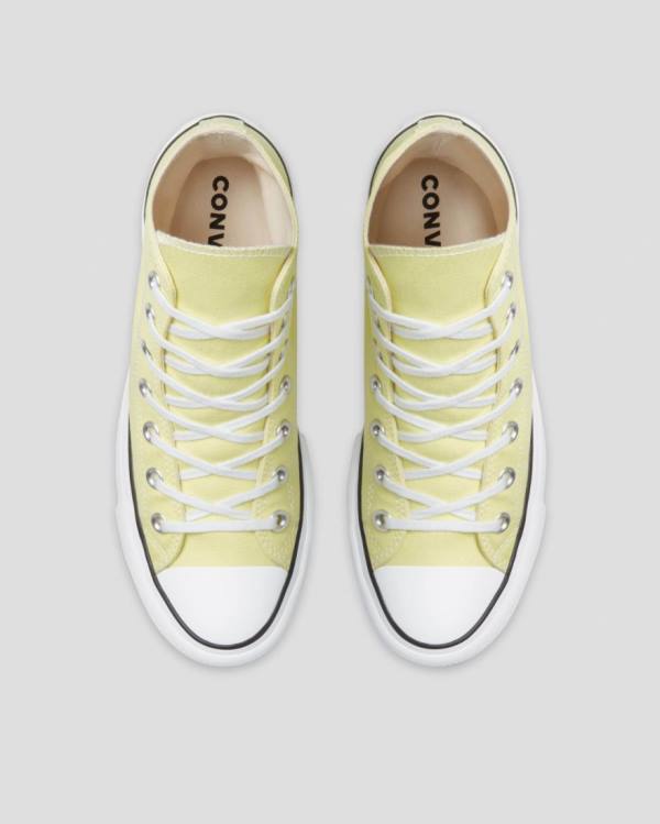 Converse Chuck Taylor All Star Lift Seasonal Colour High Tops Shoes Yellow | CV-179AYO