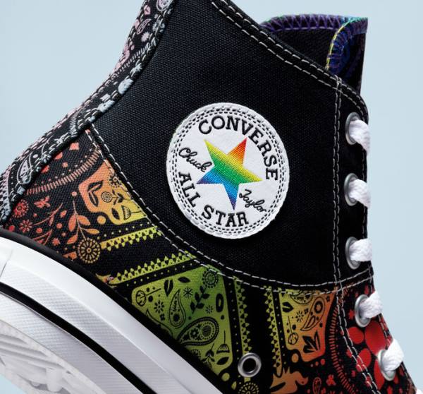 Converse Chuck Taylor All Star Pride High Tops Shoes Black / Red | CV-849ULN