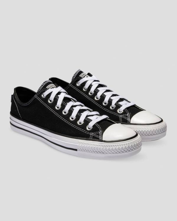 Converse Chuck Taylor All Star Pro Canvas Low Tops Shoes Black | CV-476MTH