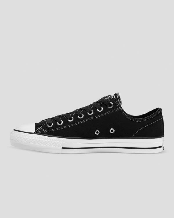 Converse Chuck Taylor All Star Pro Suede Low Tops Shoes Black | CV-367OHZ