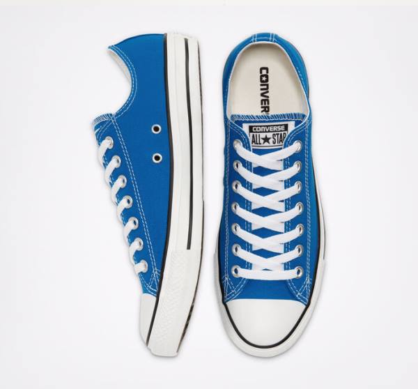 Converse Chuck Taylor All Star Seasonal Color Low Tops Shoes Blue | CV-071EMG