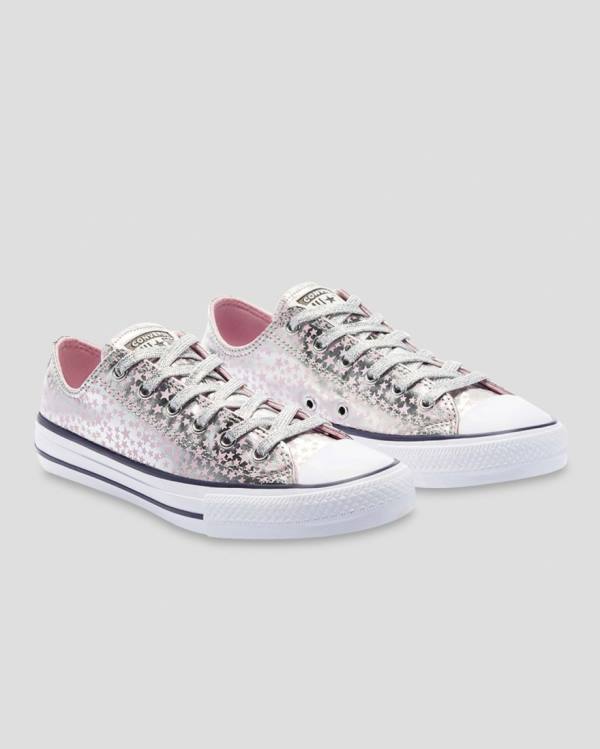 Converse Chuck Taylor All Star Shes A Star Low Tops Shoes Pink Silver | CV-184SEU