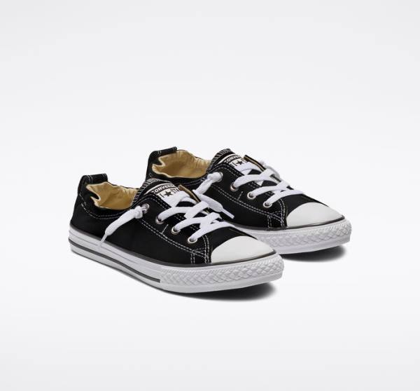 Converse Chuck Taylor All Star Shoreline Slip Low Tops Shoes Black | CV-128HUB