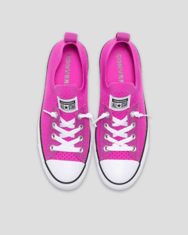 Converse Chuck Taylor All Star Shoreline Knit Slip Low Tops Shoes Pink | CV-689XDU