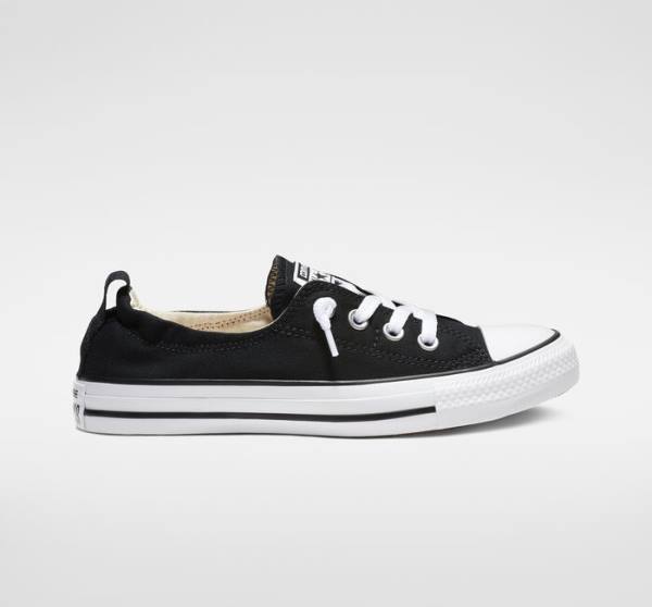 Converse Chuck Taylor All Star Shoreline Slip Low Tops Shoes Black | CV-710SBV