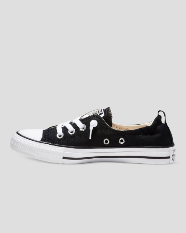 Converse Chuck Taylor All Star Shoreline Slip Low Tops Shoes Black | CV-921AXW