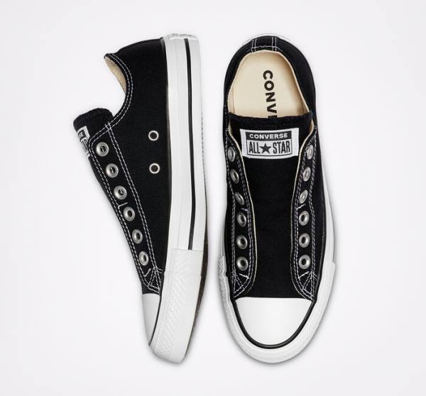 Converse Chuck Taylor All Star Slip Low Tops Shoes Black / White | CV-251YEZ