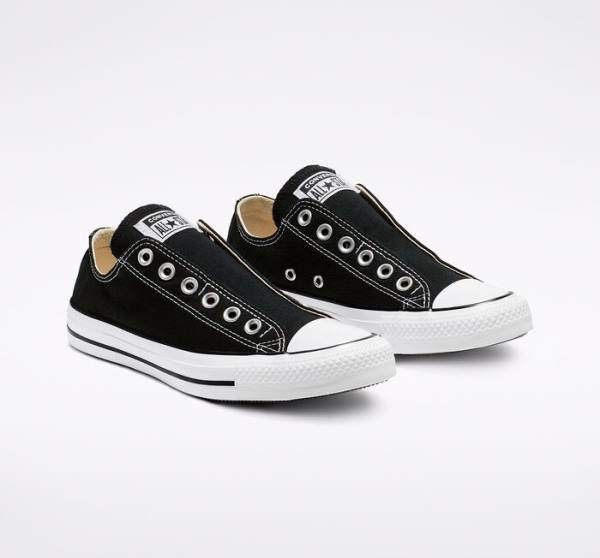 Converse Chuck Taylor All Star Slip Low Tops Shoes Black / White | CV-251YEZ